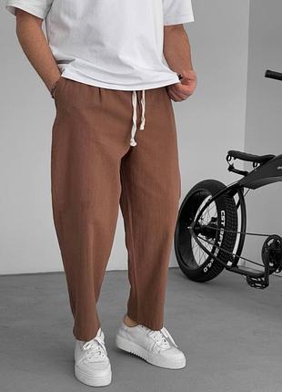 Лляні брюки мом 2