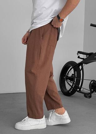 Лляні брюки мом 3