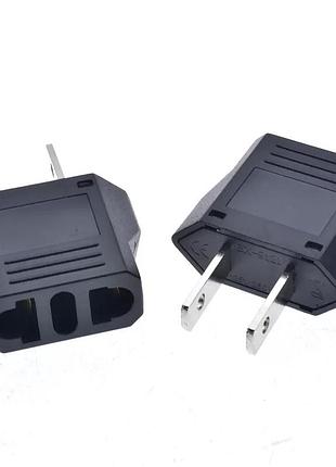 Адаптер typec-typea. переходник с евро на плоскую вилку 1шт