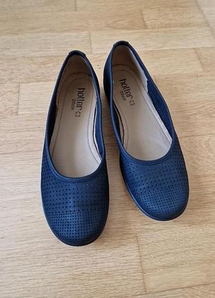 Кожаные балетки туфли hotter ortholite/ размер 39 оригинал