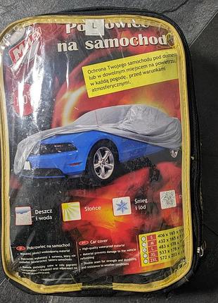 Автомобильний тент milex polyester l 483x178x115см непромокаемый серого цвета