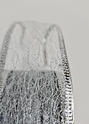 Стрічка декоративна срібляста 2.7м