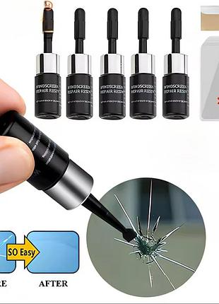 Клей полімерний для ремонту скла 5 шт. набір по 3 мл