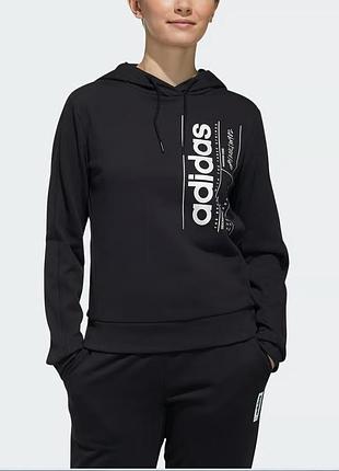 S / 8-10 фирменная женская кофта кенгуру свитшот толстовка с принтом adidas адидас оригинал подлетка