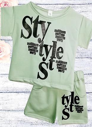 Костюм для дівчинки шорти, футболка