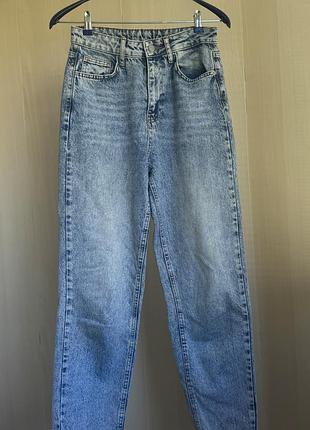Джинси мом блакитні котон