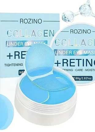 Rozino мгновенная подтягивающая коллагеновая маска для глаз, пластыри под глаза, сильное увлажнение, гелевые пла