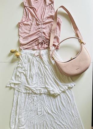 Біла спідниця великого розміру