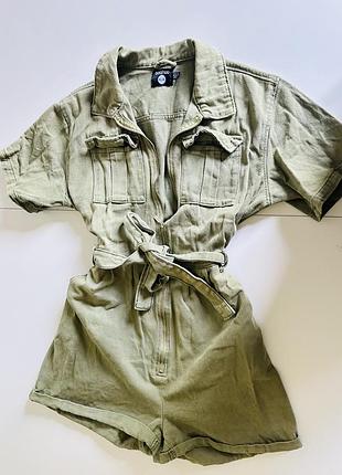 Джинсовий ромпер boohoo xl