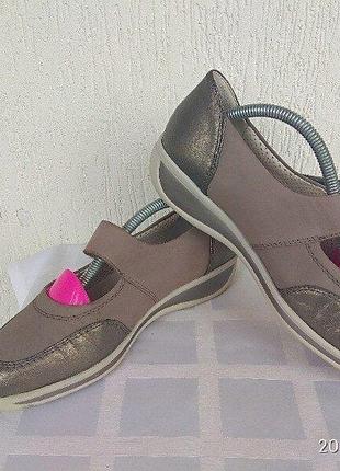 Туфли,мокасини кожаннипе ara soft luftpolster р.37.5