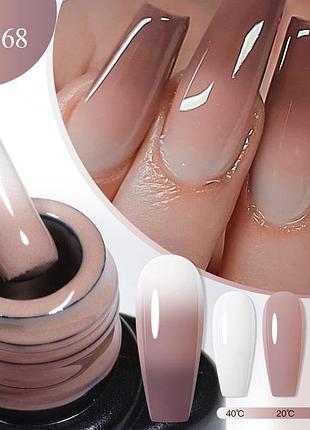 Термо гель лак для нігтів манікюру дизайну міняє колір змінює від температури