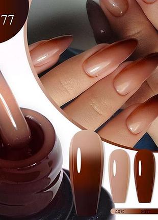 Термо гель лак для нігтів манікюру дизайну міняє колір змінює від температури