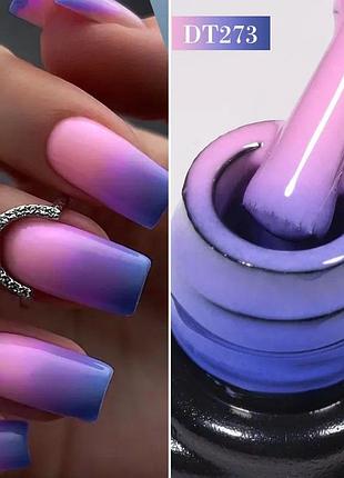 Термо гель лак для нігтів манікюру дизайну міняє колір змінює від температури