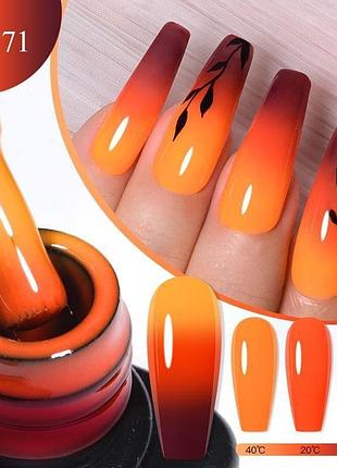 Термо гель лак для нігтів манікюру дизайну міняє колір змінює від температури