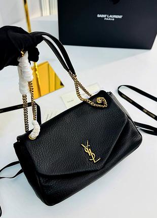 Чорна сумка ів сен лоран люкс