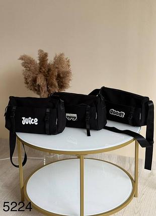 Жіночк сумка ,сумка через плече , стильна , бананка , біла сумка, чорна сумка, текстиль , новинка