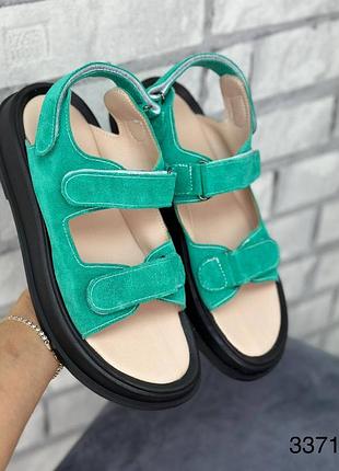 Босоніжки жіночі натуральна замша