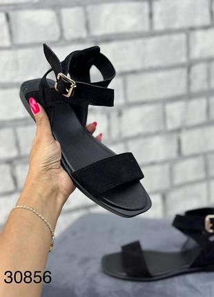 Босоножки женские натуральная замша