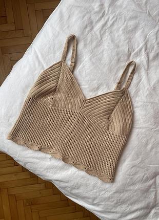 Майка топ в'язаний