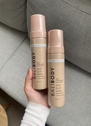 Мус для миттєвої засмаги bali body self tanning mousse