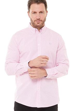 Розкішна рожева сорочка в клітинку