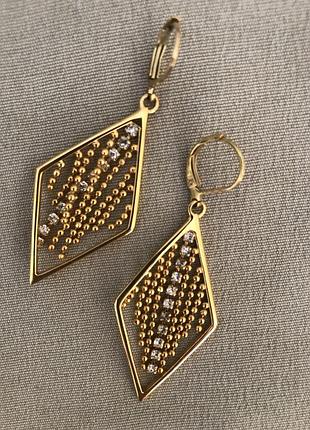Jon rivers сережки в позолоті бренд вінтаж