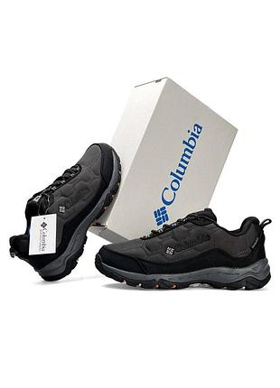 Мужские кроссовки columbia firecamp iii waterproof dark grey black