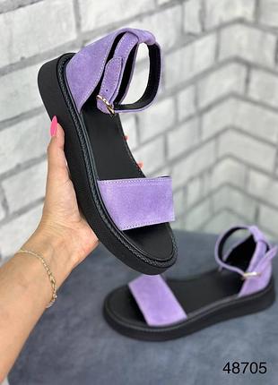 Босоножки женские натуральная замша