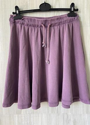 Лілова спідничка з натурального матеріалу s