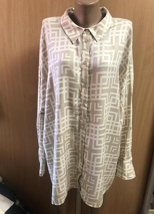 Натуральная рубашка батал