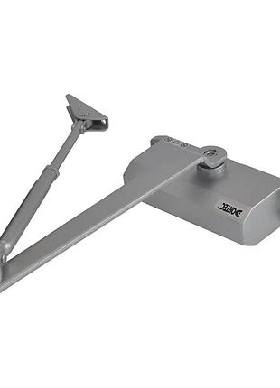 Дверний доводчик dortec dt-63h silver з фіксацією дверей у відчиненому положенні (63-00017)