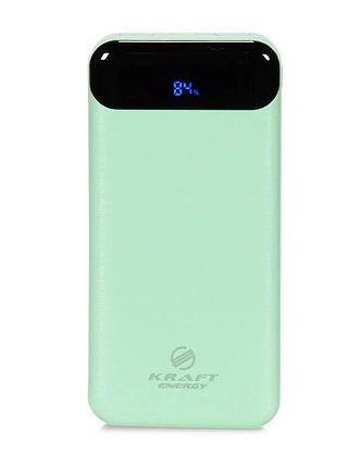 Повербанк 20000 mah power bank kraft kpb-2020fc green 22.5w qc3.0 (43-00095)