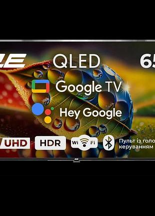 2e 65a77q 65" дюймів 3840x2160 qled google tv телевізор