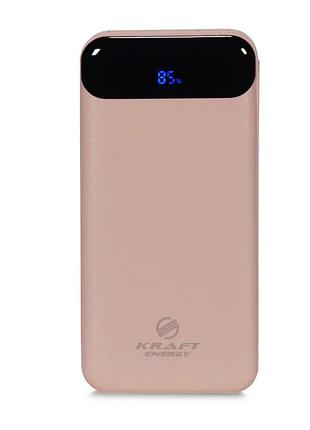 Повербанк 20000 mah power bank kraft kpb-2020fc pink 22.5w qc3.0 (43-00096)