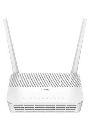 Gpon wifi 5 маршрутизатор cudy gp1200 гігабітний дводіапазонний, 1 pon port/4 gigabit rj45 ac1200 (73-00542)