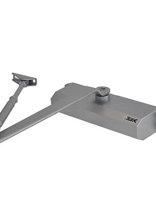 Дверний доводчик dortec dt-65h silver з фіксацією дверей у відчиненому положенні (63-00056)
