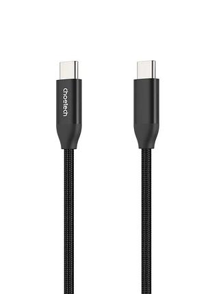 Кабель choetech хсс-1035 black usb-c to usb-c pd3.1 240w 1m (43-00130)