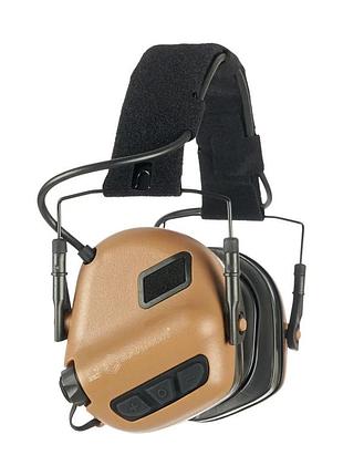 Активні захисні навушники earmor m31 plus (cb) coyote brown (m31-cb plus)