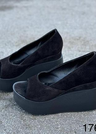 Босоніжки жіночі натуральна замша