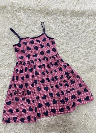 Сарафан на  бретельках в сердечки