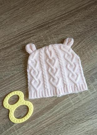 Шапочка демісезонна на 0-6 м.