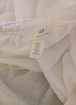 Блузка лляна h&m 5