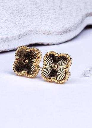 Сережки конюшинки цвяшки медична сталь