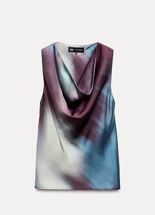 Атласна блуза  zara