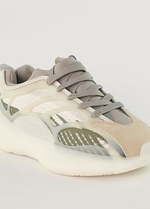 Кроссовки женские 588144 серые бежевые
