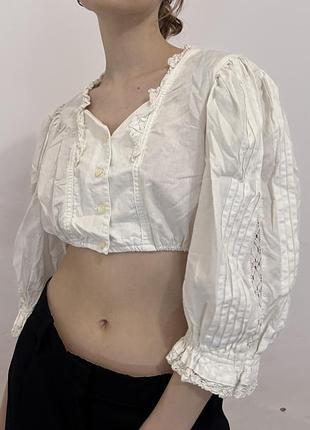 Вінтажна вкорочена сорочка