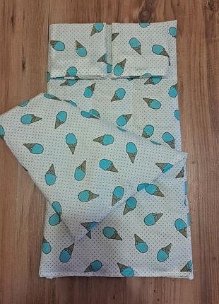 Набор постели для кукольной кроватки 25*45см.