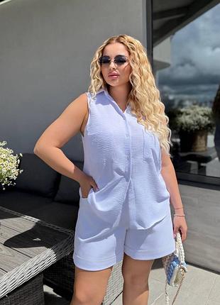 Жіноча літня біла сорочка | 258