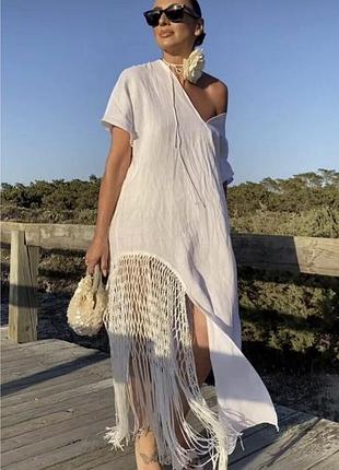 Нова сукня плаття zara льон лляне hm