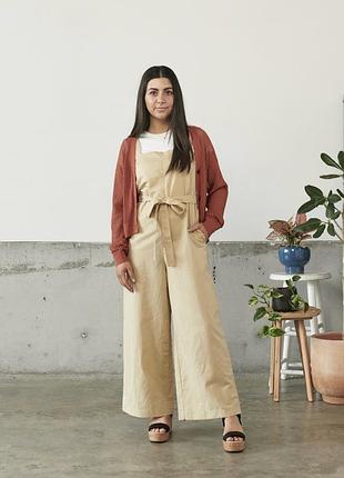 Лляний комбінезон uniqlo